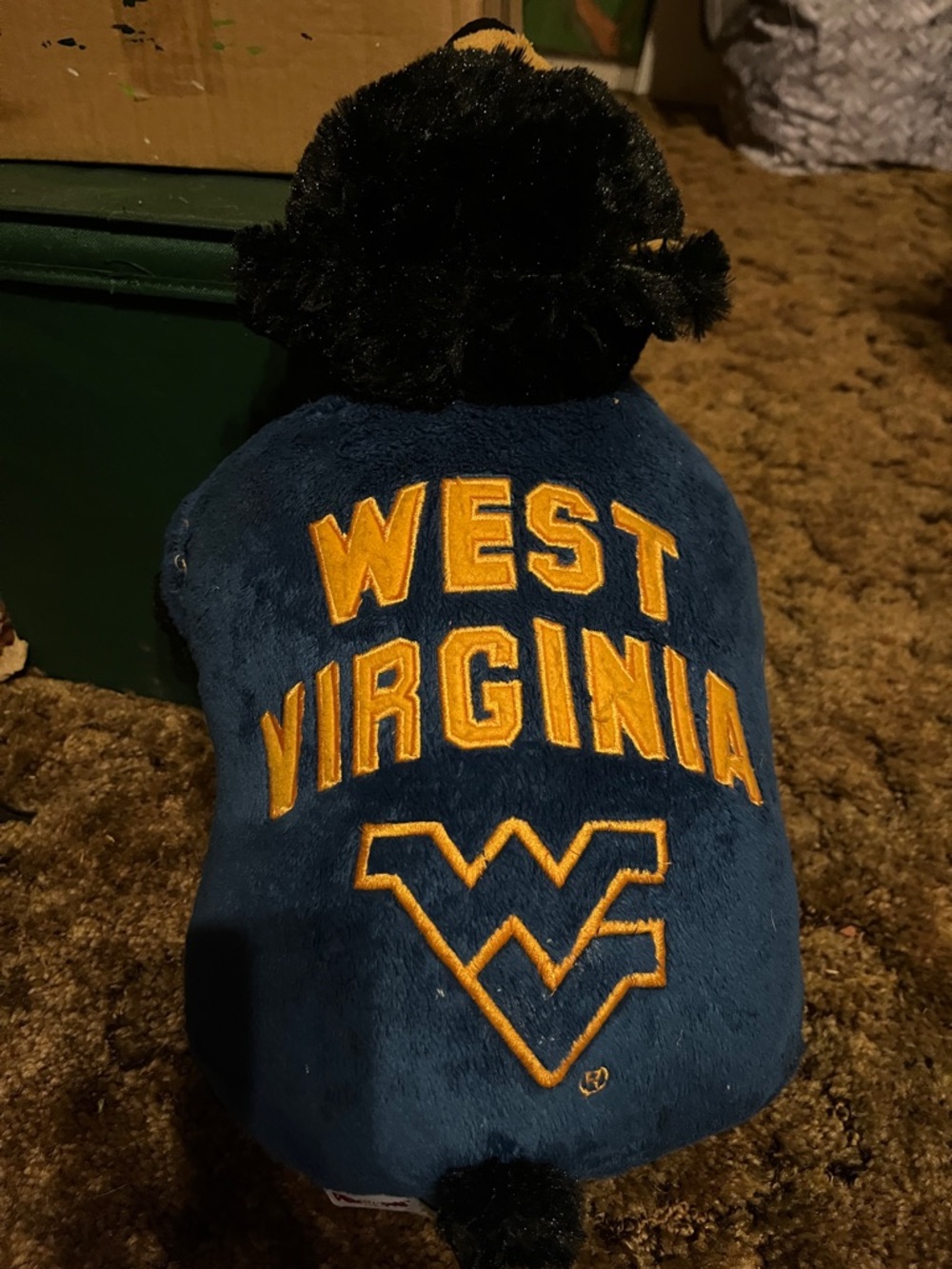 Pillow Pet West Virginia Plush Mascot in Blue and Gold-Collegiate Stuffed Animal